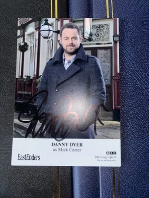 DANNY DYER Hand Signed BBC Eastenders Autograph Cast Card MICK CARTER *RARE* - Image 1 of 4