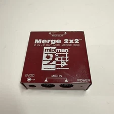 Midiman Merge 2x2 Merge Box 2 IN/2 OUT MIDI