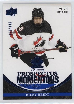 2023 Team Canada Juniors Prospectus Momentous Electric Blue Riley Heidt 1t59
