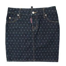 Dsquared2 Blue Dot Denim Skirt 44 55 138417699