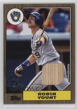 2022 Series 2 1987 Topps Baseball Relics Gold 26/50 Robin Yount HOF 07d9
