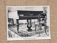 Chopin Ultimo Pianoforte Pleyel 1849 Varsavia Museo Musica Romantica Stampa 1944