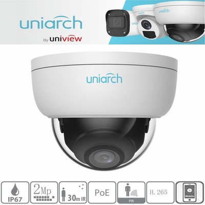 Uniarch IP Kamera Dome 2MP 2.8mm Überwachungskamera Netzwerkkamera PoE Onvif