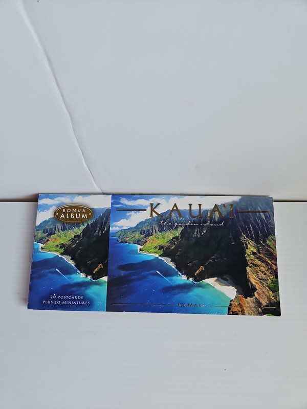KAUA'I Hawaii Postcard Book 20 Regular & Miniatures Landscapes Bonus Album