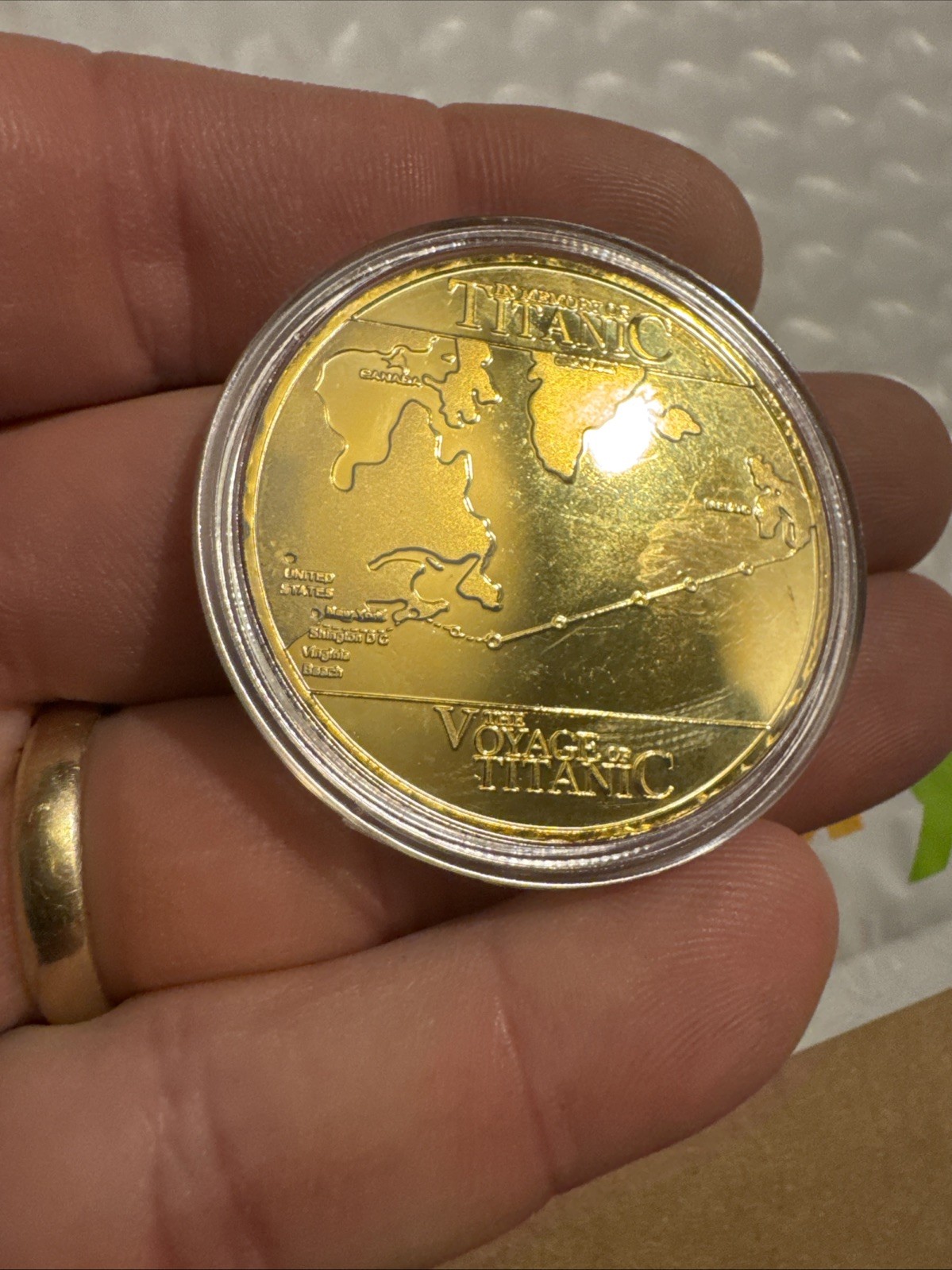 Titanic Challenge Coin Historical Commemorative Collector RMS Boat Navy Ship