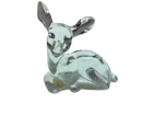 Vintage Fenton Deer Fawn Art Glass Clear Crystal Figure Figurine Paperweight