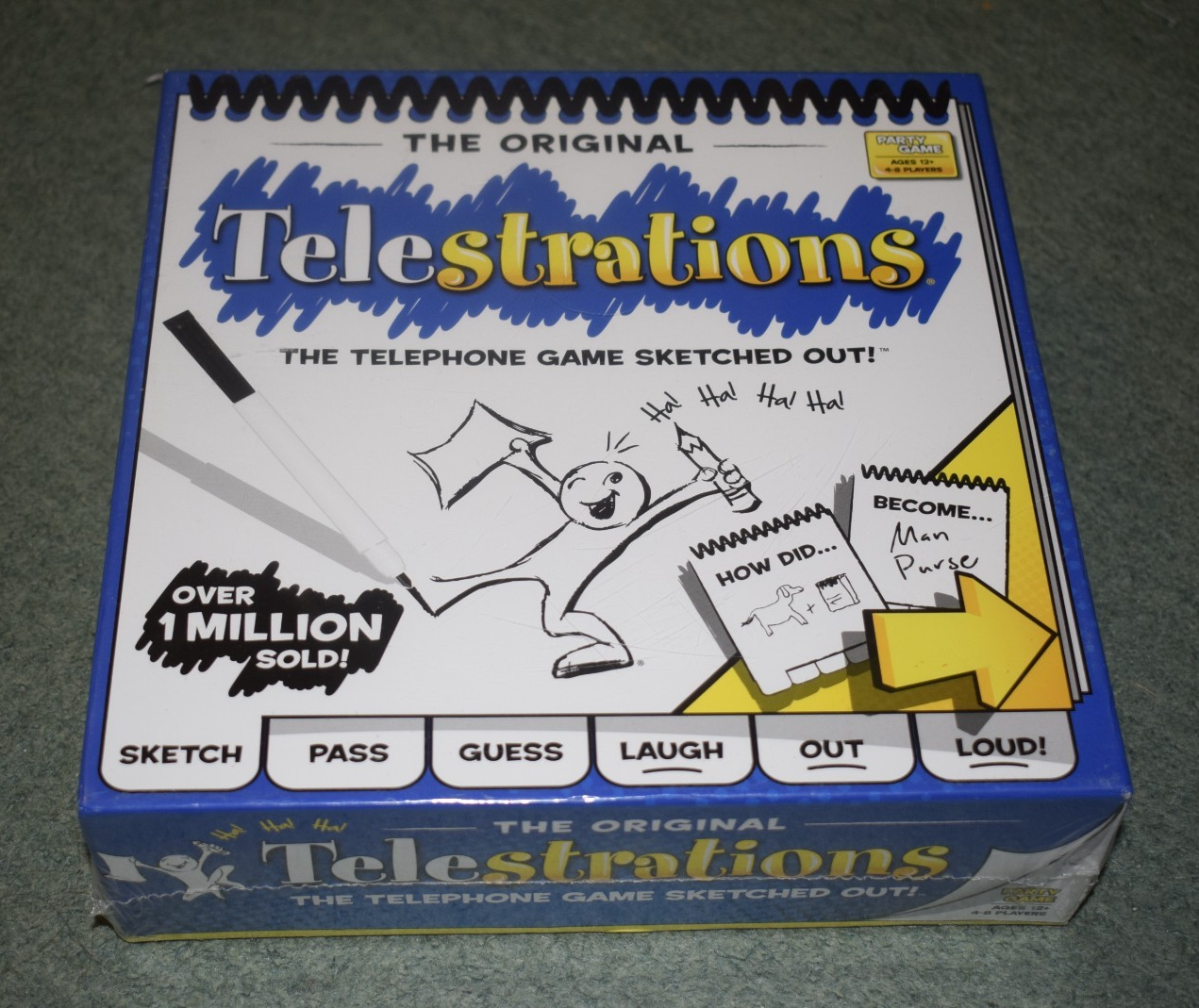 The Original Telestrations Board Game 4-8  players Family Fun. New And Sealed.