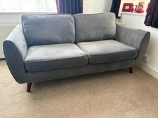 Grey DFS Aurora 3 Seater Sofa and Armchair