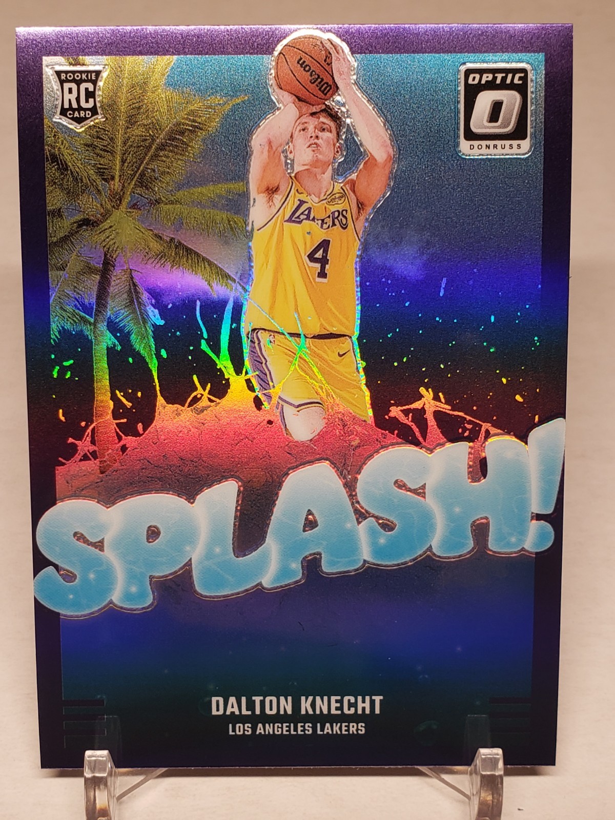 2024-25 Optic Splash! Purple Dalton Knecht Rookie