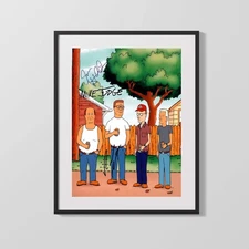 King of the Hill - Animated Cast - Mike Judge Autograph Print