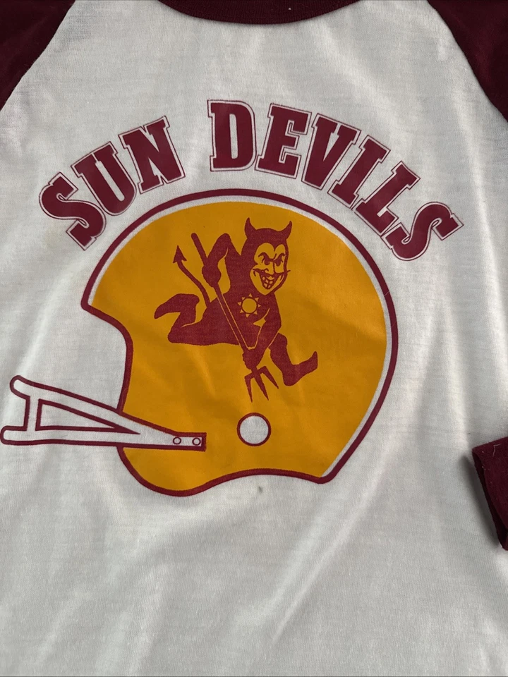 Varsity Joe By Sears Vintage ASU Arizona Sun Devils Fútbol Logo Brillante - Y L Foto 2 de 4