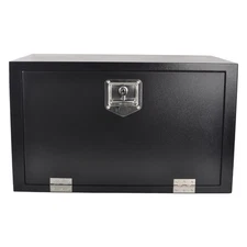 30 Inch Steel Truck Trailer Storage Underbody Tool Box Black w/Lock 18"X18"X30"