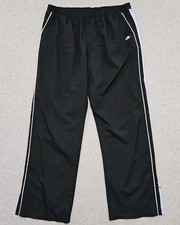 Vintage Nike Womens Pants Y2K Track Windpant Fit-dry Black With Light Blue...