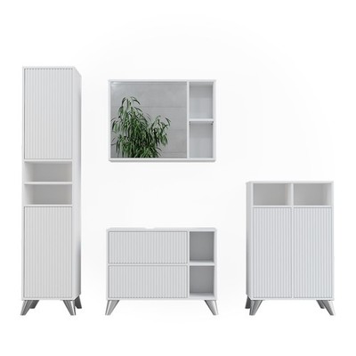 Badmöbel-Set Vicco Leano 80 cm, Set 4