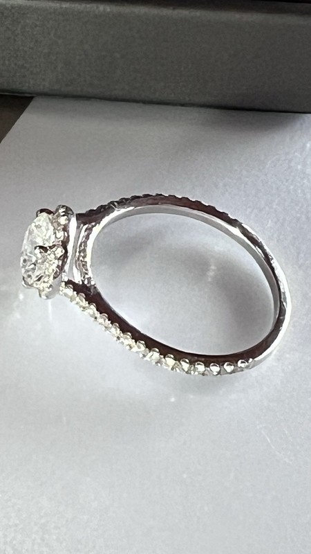 DISCOUNTED- White Gold 1.12 ctw Brilliant Round Halo Diamond 💍  GIA CERTIFICATE