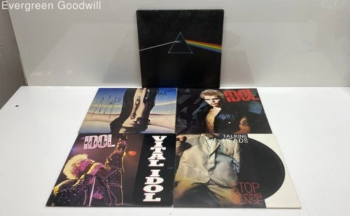 Mixed Lot of 5 Vinyl Records (Pink Floyd, Billy Idol, etc.)