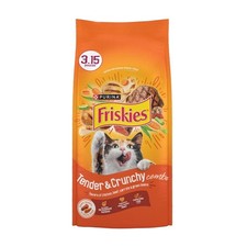 Dry Cat Food Tender and Crunchy Bites Chicken Beef Carrots Green Beans 3.15 lb