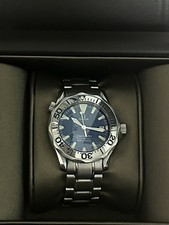 Pre-owned Omega Seamaster Blue Dial Mens Watc...