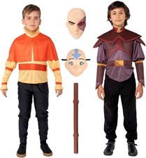 Avatar The Last Airbender Aang  Zuko Dress Up Trunk Set 6 Pieces Size M 8-10