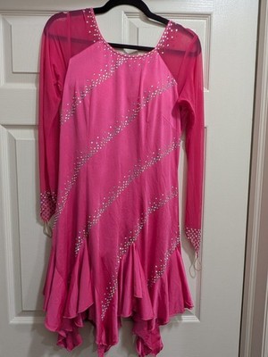 Women s Latin/Rhythm Competition Dress with AB crystals, L/XL