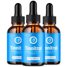 Tinnitrol Ear Health Suppport Drops Natural Formula Hearing Supplement 3 Pack 