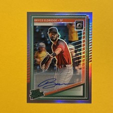 2025 Donruss Optic Auto Rated Prospect Bryce Eldridge #185 Holo Prizm Autograph