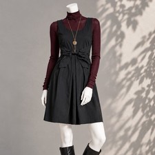 Kate Spade Little Black Dress 4 Jillian Bow Sleeveless Fit Flare Preppy Twee