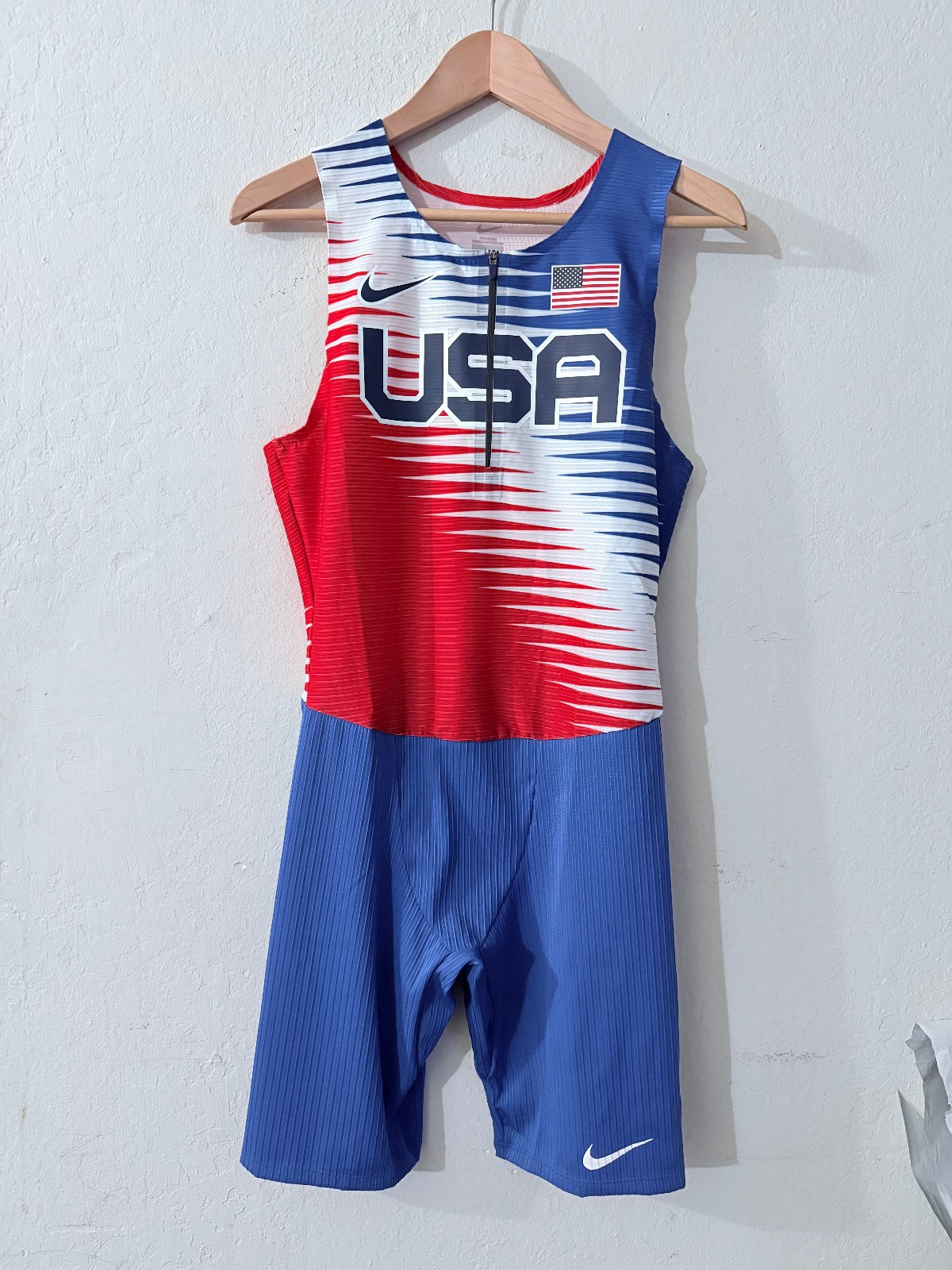 NIKE Pro Elite Team USA Track Speed Suit SIZE M NEW CV0001-636