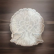Silicone Celtic Mould Mold “Tree with Coyotes” Epoxy Resin Craft Clay DETAILED