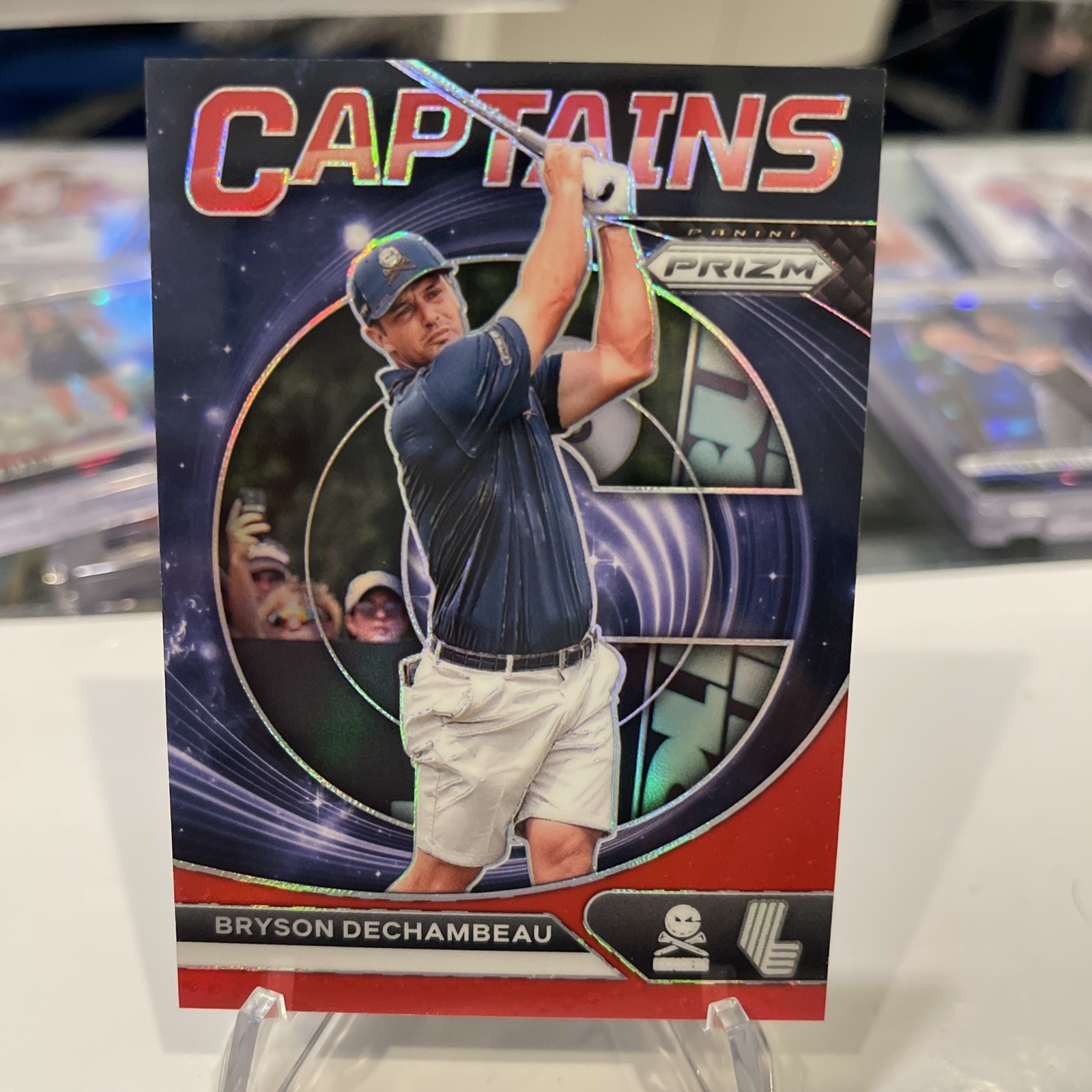 Bryson DeChambeau 2024 Prizm LIV Golf Captains Red Prizm 149 Crushers GC Limited Edition