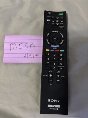 Sony RM-YD070 Remote Control for Sony TVs