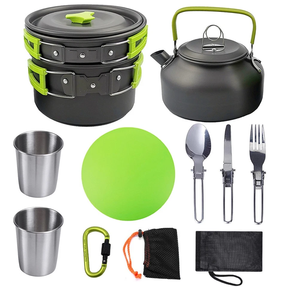 Portable Travel Cooking Set Lightweight Camping Cookware Outdoor Cooking Gear - Image 4 of 4