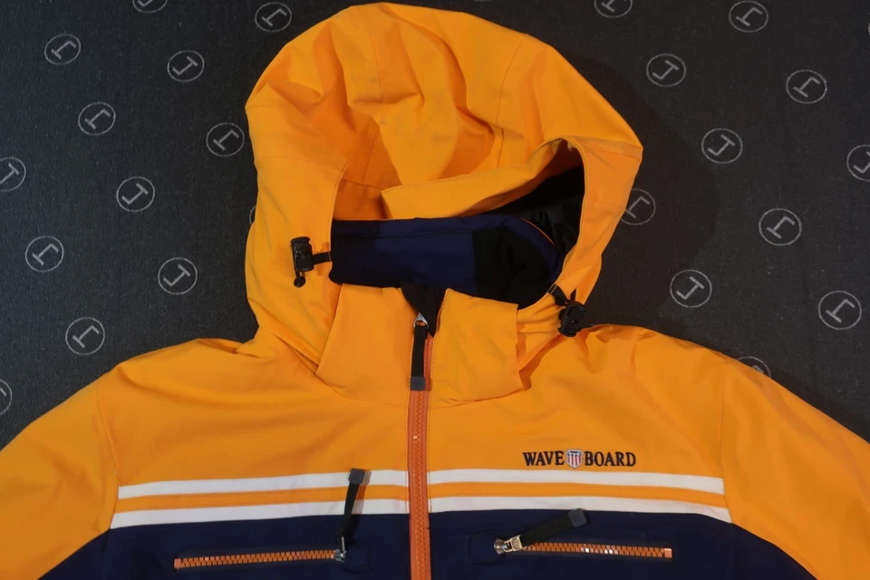 Waveboard Skijacke Damen, Gr. 42 / XL,  blau-orange,   Top Zustand - Bild 2 von 4