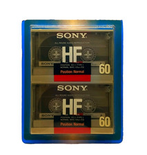 SONY HF60 RARE 2PK TYPE I BLANK AUDIO CASSETTE TAPES (1988) BRAND NEW & SEALED 
