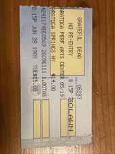 Grateful Dead Concert Ticket Stub June 28 1988 Saratoga Springs New York