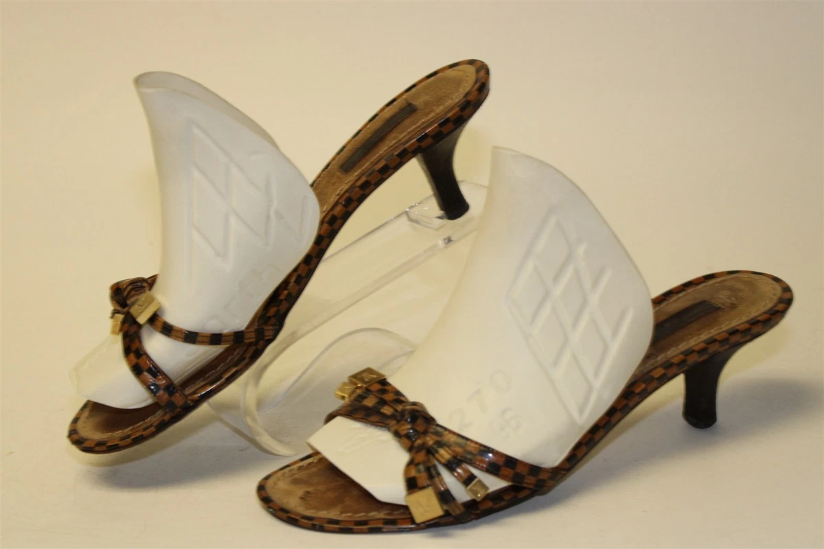 靴 LV Damier Mule Sandals Brown 36 Y2K louis-vuitton--