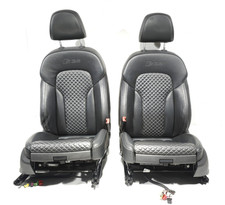 2014 - 2017 Audi Sq5 Front Lr Seats Assembly Diamond Stitch Black Leather Oem