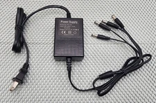 12V DC CCTV Security Camera Power Supply Adapter, 4x (2.1Mm) Channel Connectors