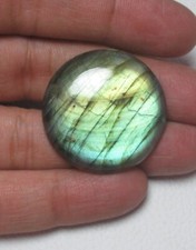 Natural Labradorite Cabochon Round Shape 55.95 ct Loose Gemstone H 5114