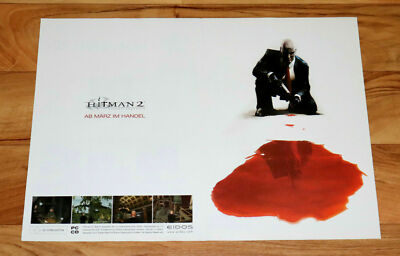 Hitman 2 Silent Assassin Rare small Poster 40x30cm Playstation 2 Xbox GameCube