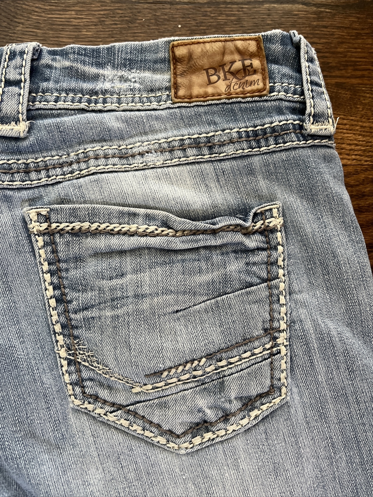 BKE Culture Jeans Womens 33x29.5 Boot Bootcut Light Wash Stretch Denim - View 12