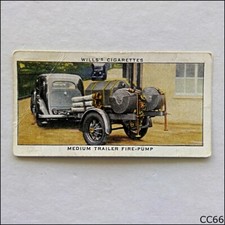 Wills Air Raid Precautions 1938 Cigarette Card #23 Trailer Fire Pump (CC66)
