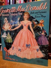1941 MERRILL JEANETTE MacDONALD  PAPER DOLL BOOK uncut/very nice #2