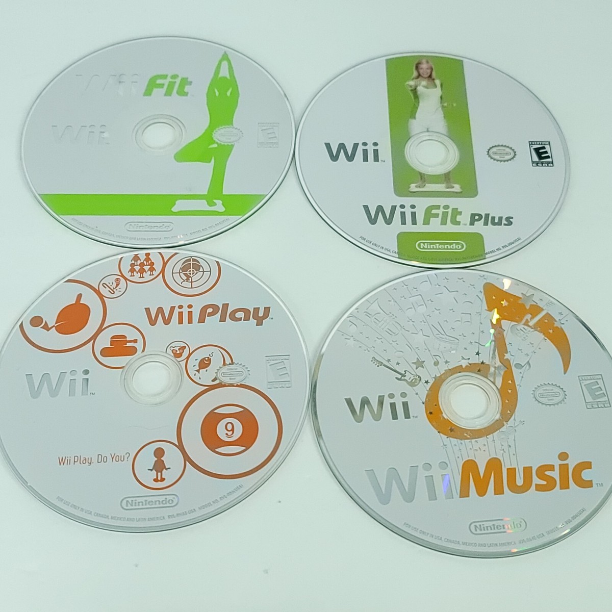 Nintendo Wii Games Lot of 4 Bundle Play Music Fit Plus | eBay
