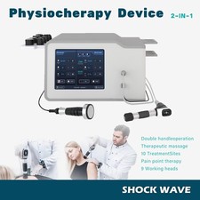 2 in 1 Pro Ultra Shock Wave Therapy Machine ESWT for Pain ED Relief Body Massage