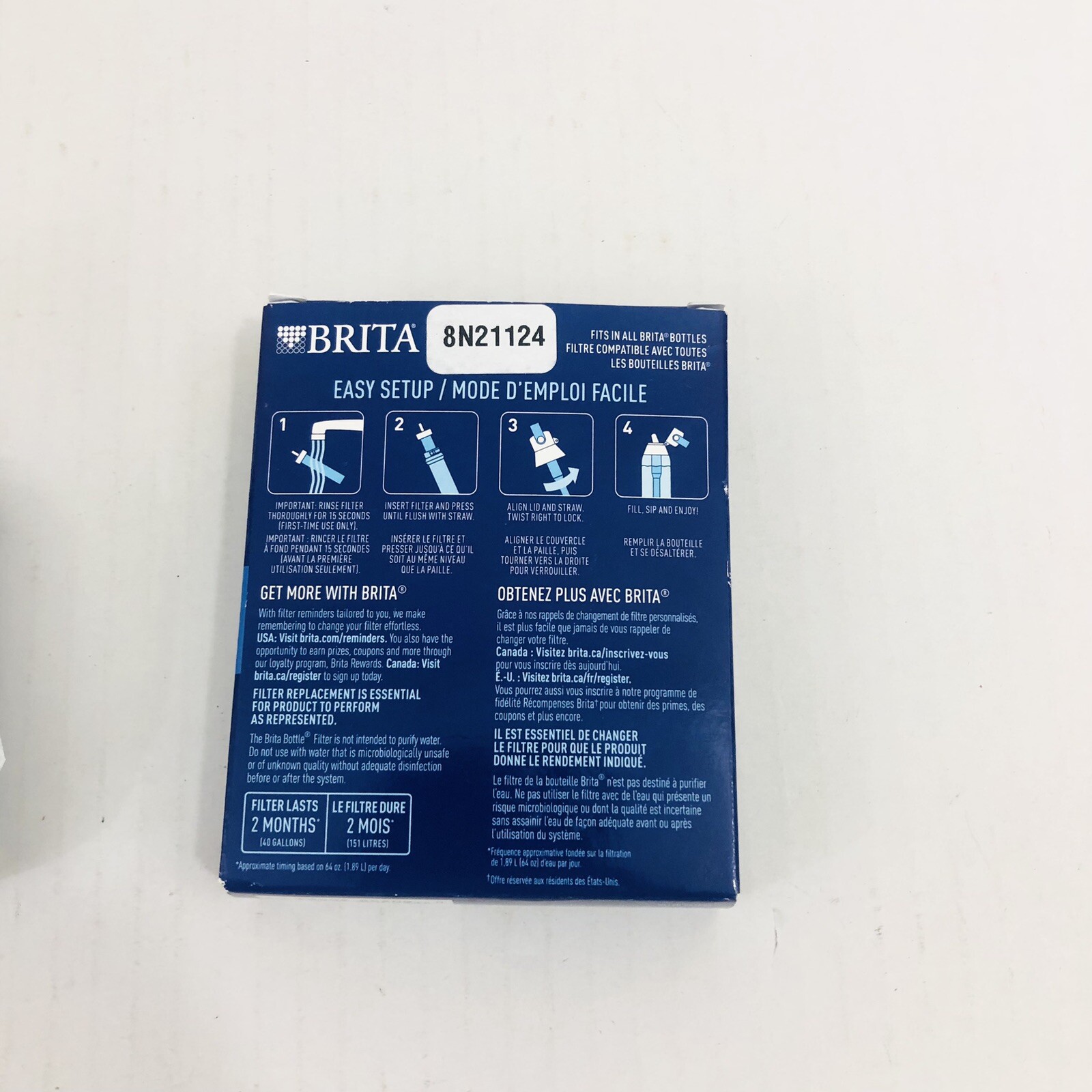 Brita Water Bottle Replacement Filters 3-PACK plus 1 more - 4 total 8N21124