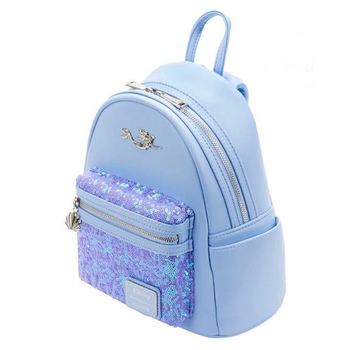Mini zaino Loungefly Disney Sirenetta Ariel paillettes esclusivo - Foto 4 di 7