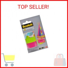 Scotch Expressions Magic Tape/ 3/4 x 300 Inches/Watercolor/Pink/Green/ 3-Rolls/P