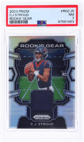 2023 Panini Prizm CJ Stroud Rookie Gear Prizm #2 PSA 7 Rookie RC