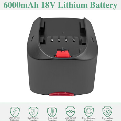 18V 6Ah Li-ion Akku für Bosch 1600A005B0 PBA 18V PST PSR PSB 18 LI-2 1600Z00000
